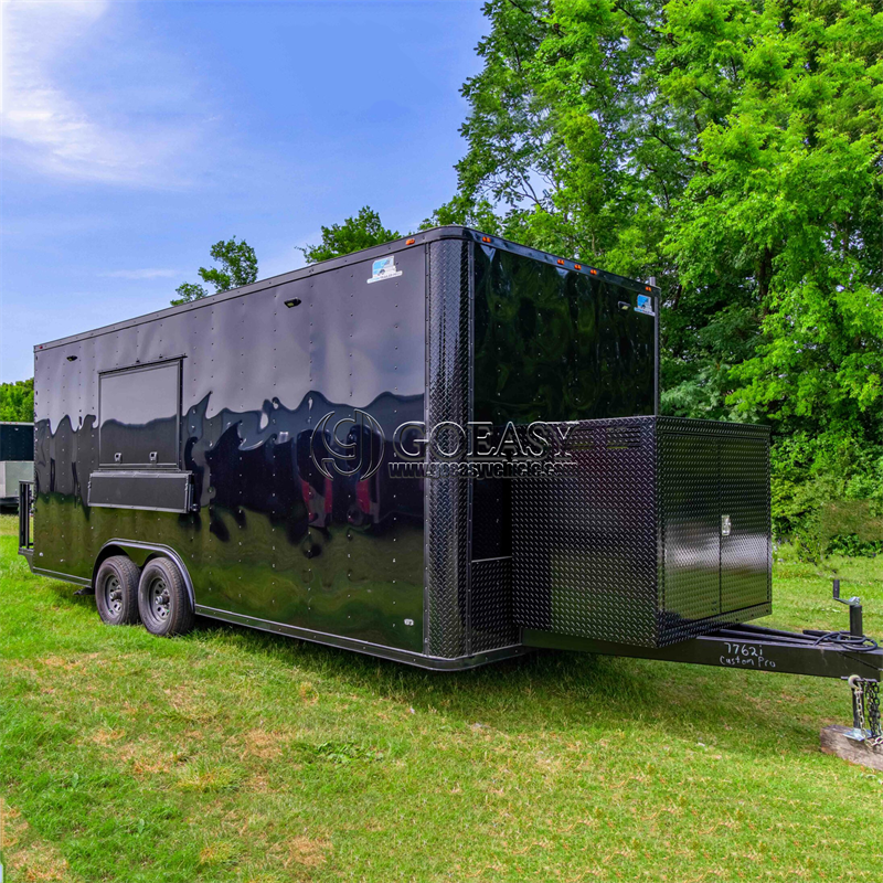 Hot Dog Vending Cart - Factory Trucks Mobile BBQ Trailers For