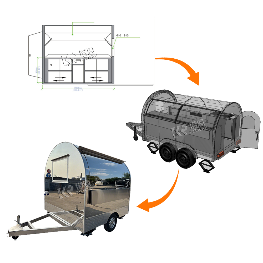 Concession Food Trailer Mobile - مراجعة Hot Dog Vending Cart وسعره