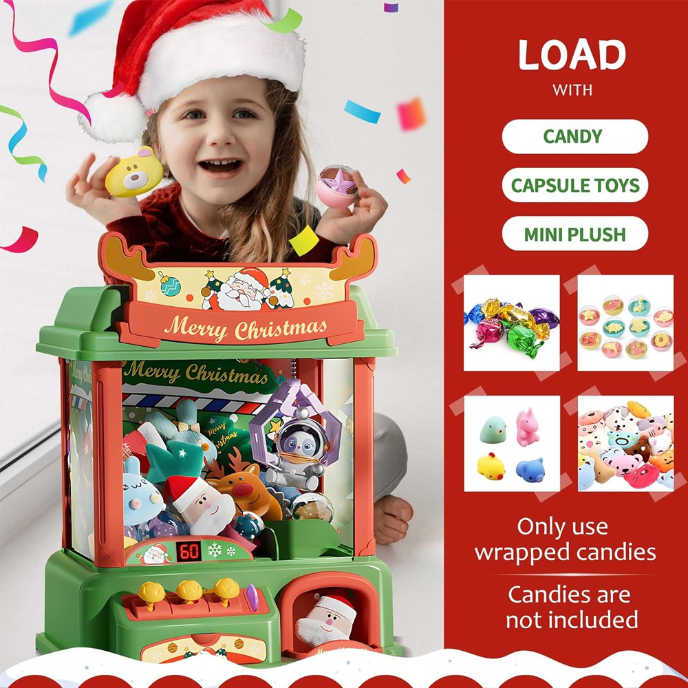 Christmas Claw Machine For Kid - مراجعة Arcade Games Vending وسعره