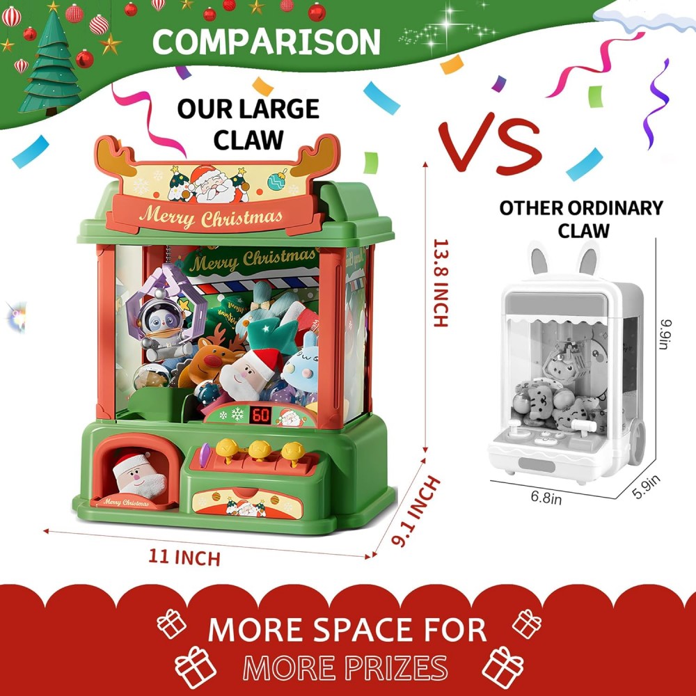 Christmas Claw Machine For Kid - مراجعة Arcade Games Vending وسعره