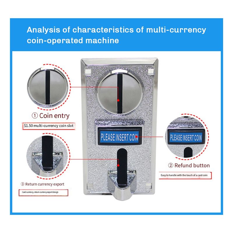 B11A-2PCS 616 Multi Coin Accep - مراجعة Arcade Games Vending وسعره