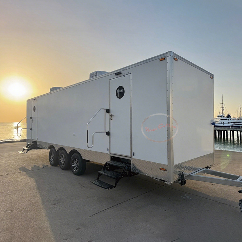 Luxury Portable Toilet Trailer - مراجعة Hot Dog Vending Cart وسعره