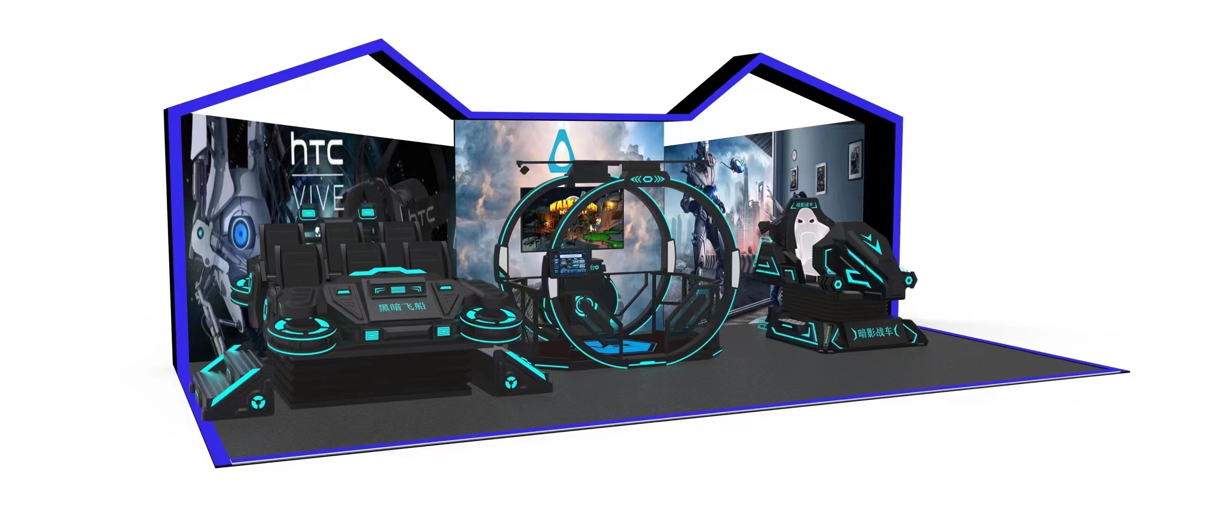High Quality Theme Park 4 Seat - مراجعة 9D Vr Simulator وسعره