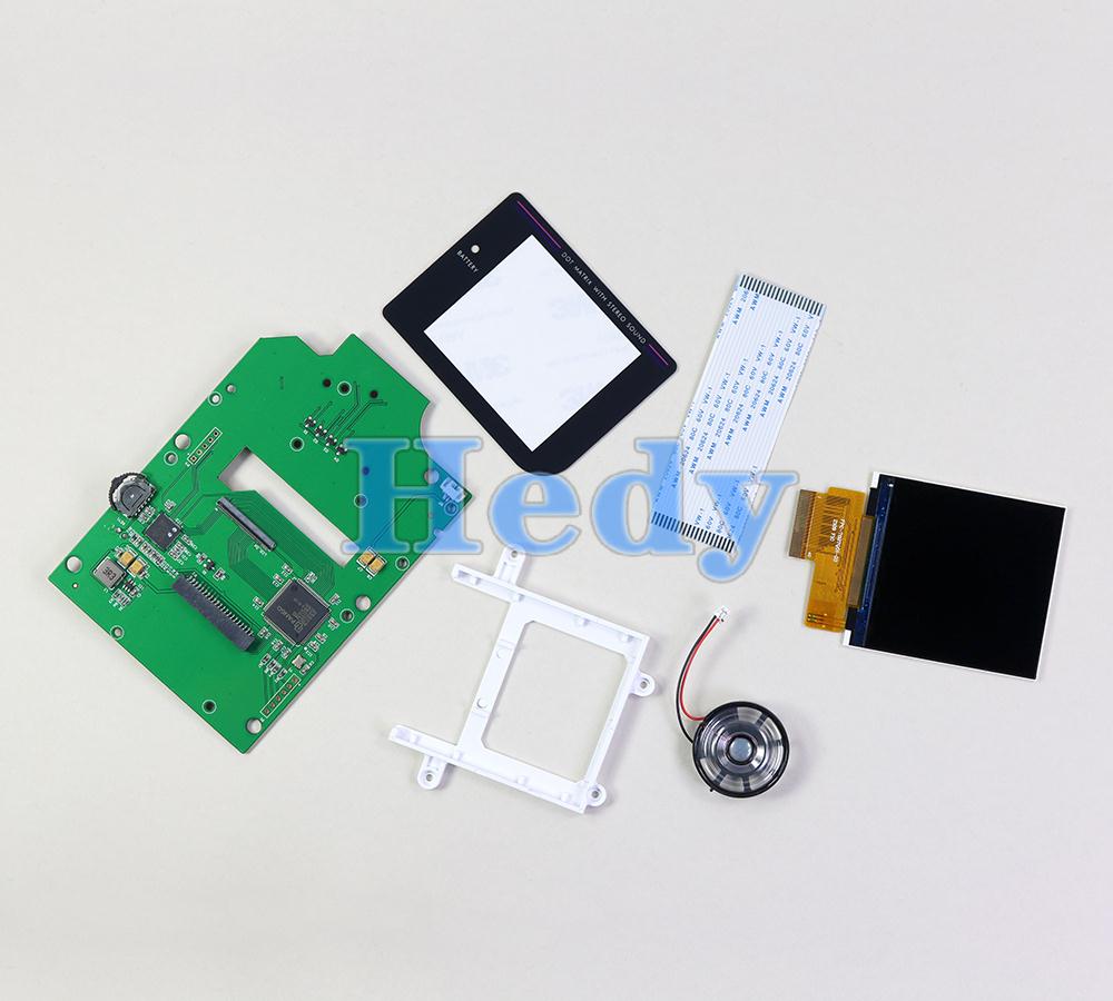 1set New For GameBoy DMG 001 V - مراجعة Lcd Screen Arcade وسعره
