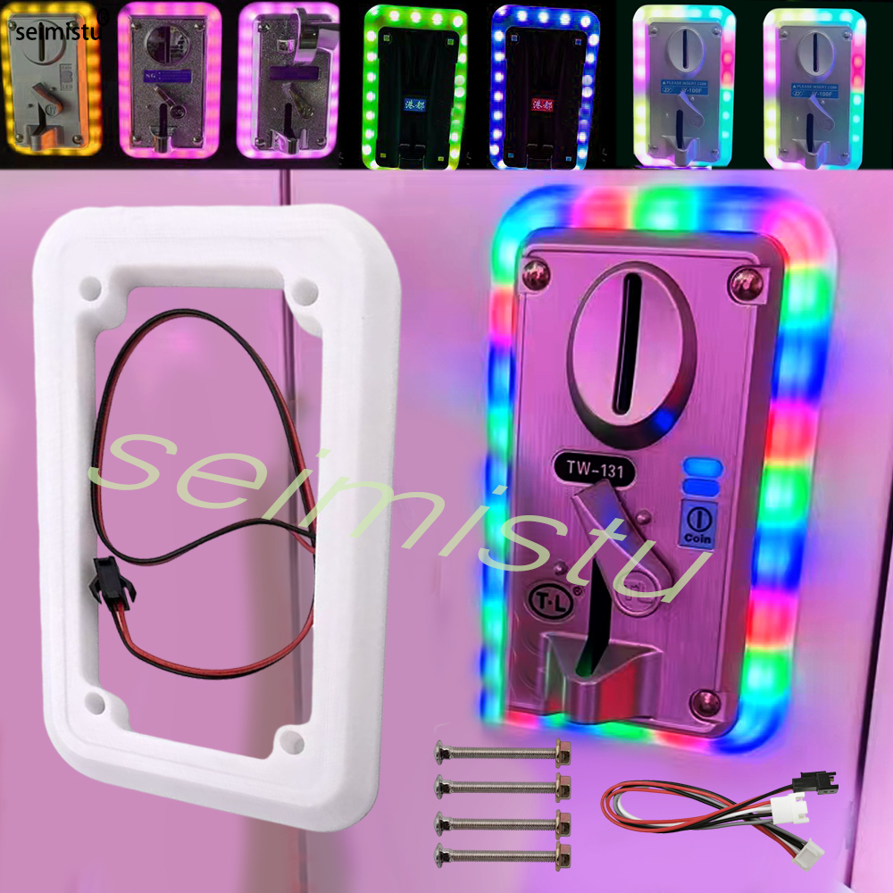 Coin acceptor LED Colorful LED - مراجعة Arcade Game Vending Machine وسعره