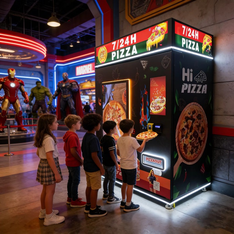 Custom Pizza Vending Machine S - مراجعة Vending Machine Qr Code وسعره