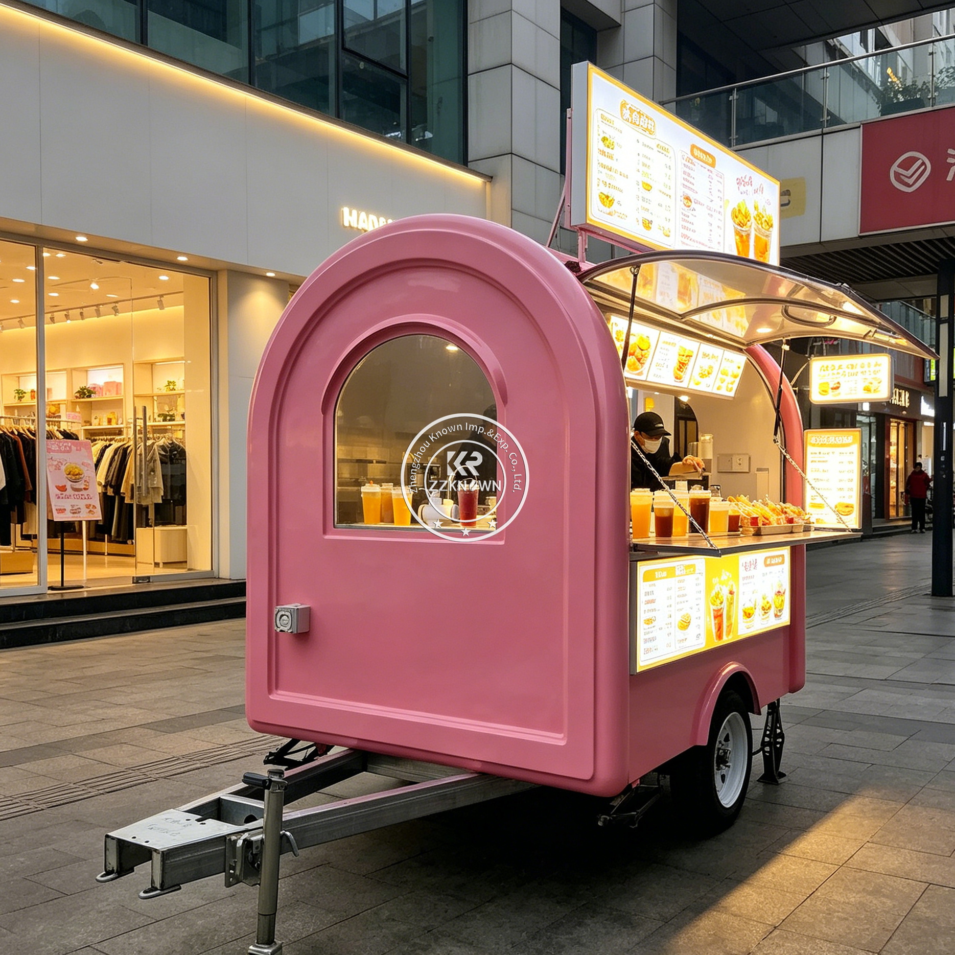 Street Mobile Food Trailer Hot - مراجعة Hot Dog Vending Cart وسعره