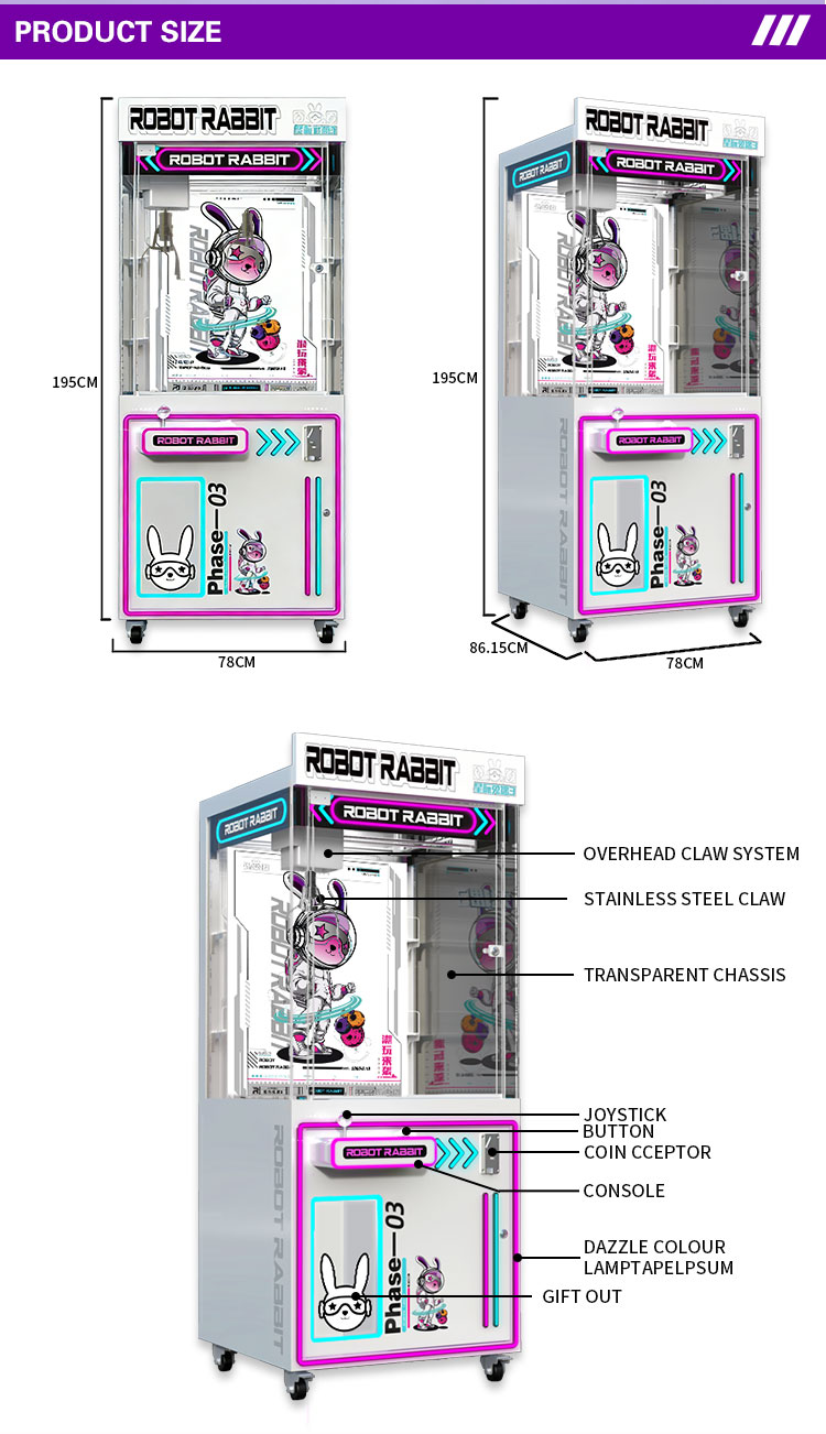 Customized Single Player Acryl - مراجعة Claw Crane Machine وسعره