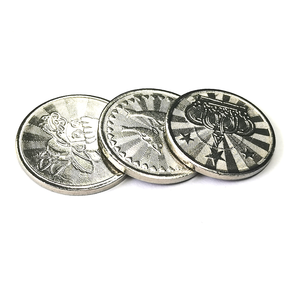100PCS  Coins Tokens Stainless - مراجعة Arcade Game Vending Machine وسعره