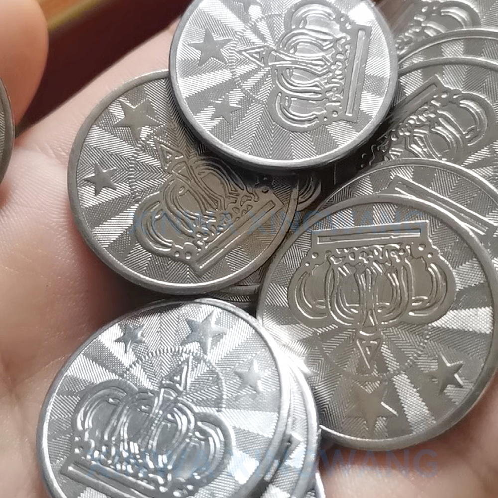 100PCS  Coins Tokens Stainless - مراجعة Arcade Game Vending Machine وسعره