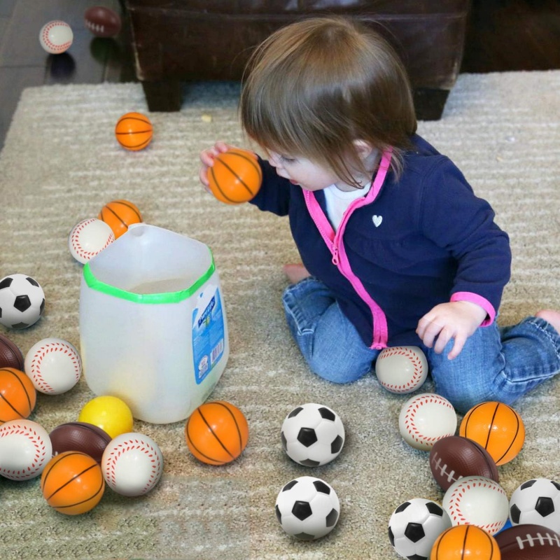 6Pcs/Set Squeeze Ball Toy Foot - مراجعة Basketball Arcade Game وسعره