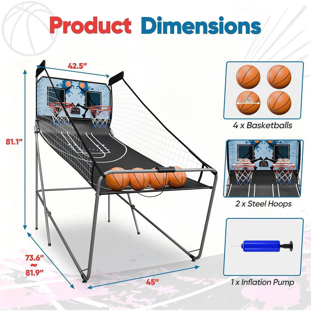Indoor Basketball Arcade Game  - مراجعة Basketball Arcade Game وسعره