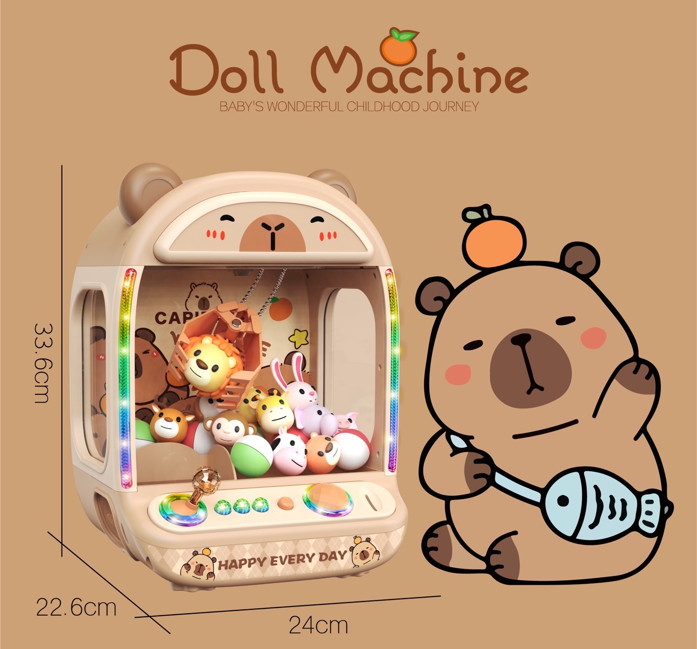 DIY Doll Machine Kids Coin Ope - مراجعة Claw Crane Machine وسعره