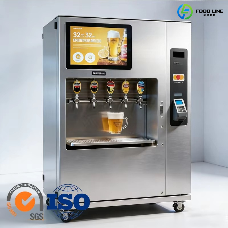 Self-Service Metal Beer Vendin - مراجعة Vending Machine Qr Code وسعره