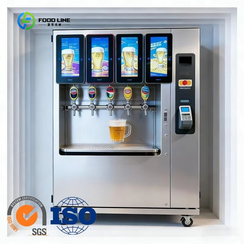 Self-Service Metal Beer Vendin - مراجعة Vending Machine Qr Code وسعره