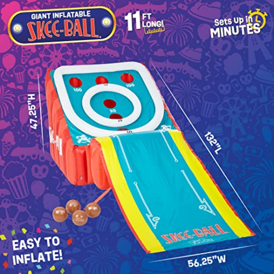 11 Ft Inflatable Skee-Ball Gam - مراجعة Skee Ball Arcade وسعره