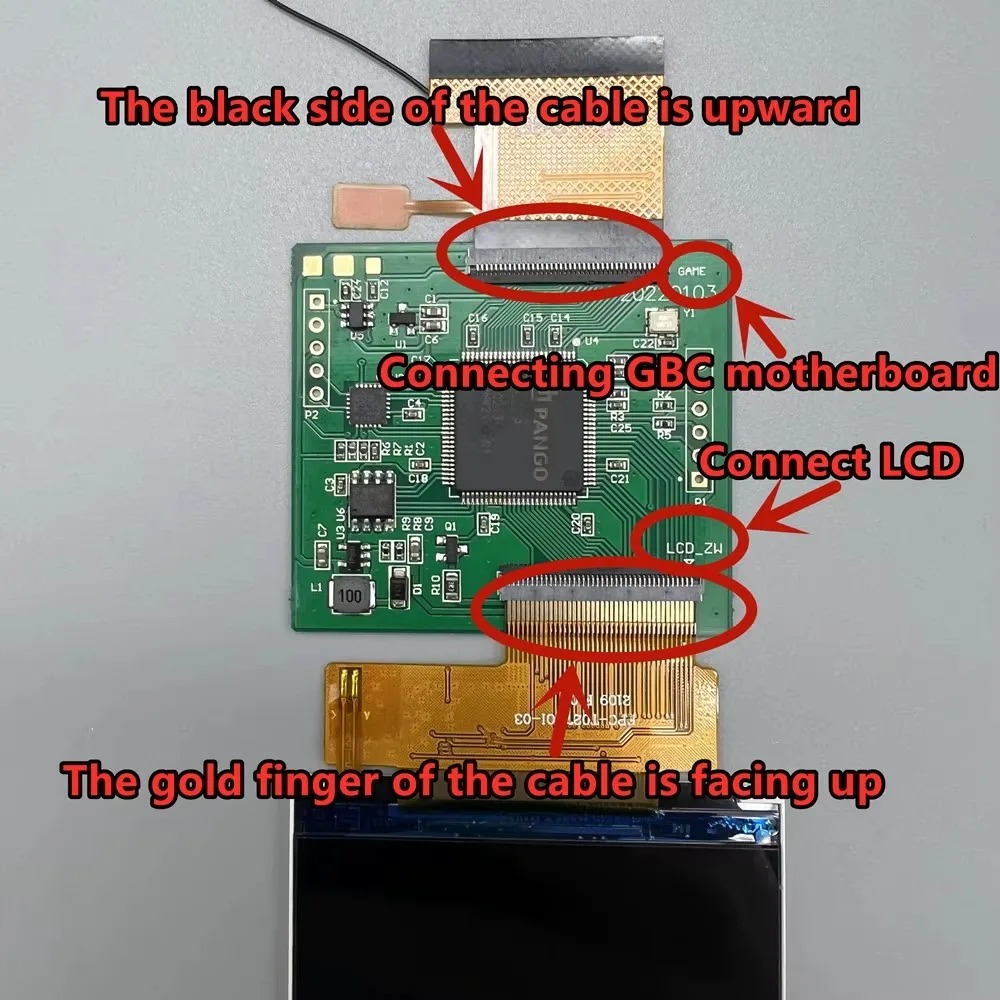 Original Size New 2.45 GBC IPS - مراجعة Lcd Screen Arcade وسعره