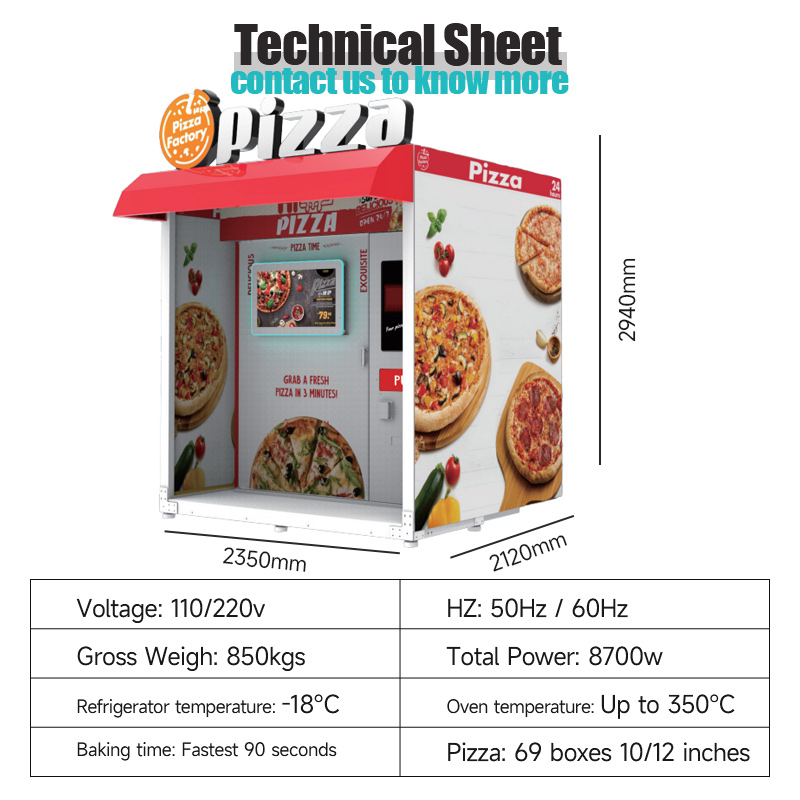 Wholesale Automated Hot Pizza  - مراجعة Vending Machine Qr Code وسعره