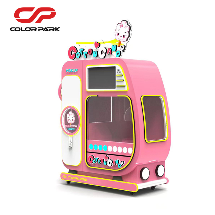 Colorful Automatic Cotton Cand - مراجعة Bill Acceptor Vending وسعره