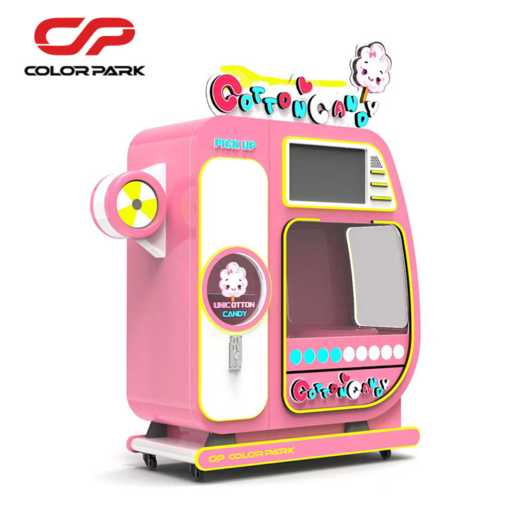 Colorful Automatic Cotton Cand - مراجعة Bill Acceptor Vending وسعره