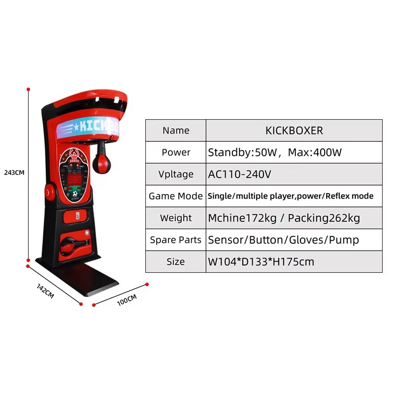 FL Wholesale New Kickboxer Coi - مراجعة Arcade Games Vending وسعره