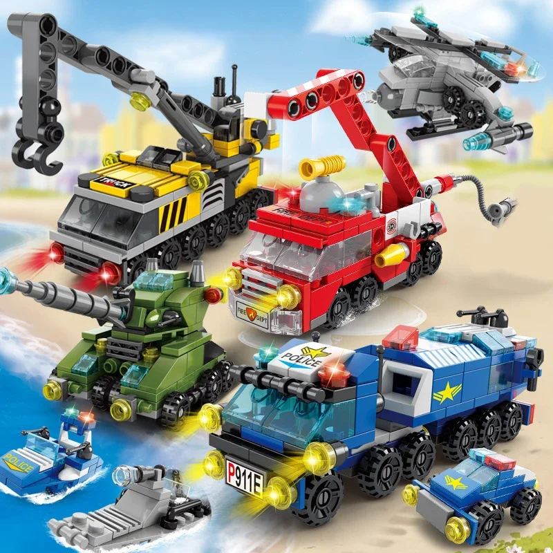 City Fire Car Building Blocks  - مراجعة Claw Crane Machine وسعره