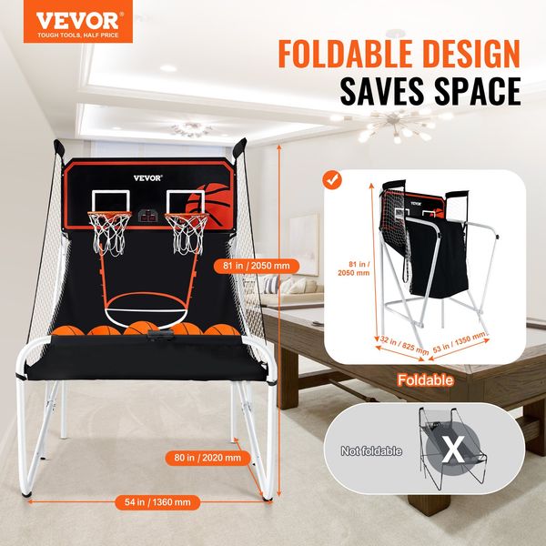 Foldable Basketball Arcade Gam - مراجعة Basketball Arcade Game وسعره